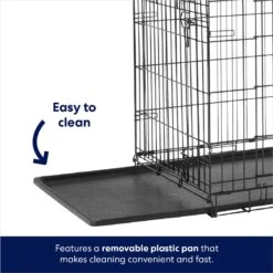Frisco Heavy Duty Fold & Carry Double Door Collapsible Wire Dog Crate -Frisco 109789 PT3. AC SS1800 V1667228422