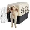 Frisco Plastic Dog & Cat Kennel, Almond & Black 2 Frisco Plastic Dog & Cat Kennel, Almond & Black -Frisco 120138 MAIN. AC SS1800 V1569020595