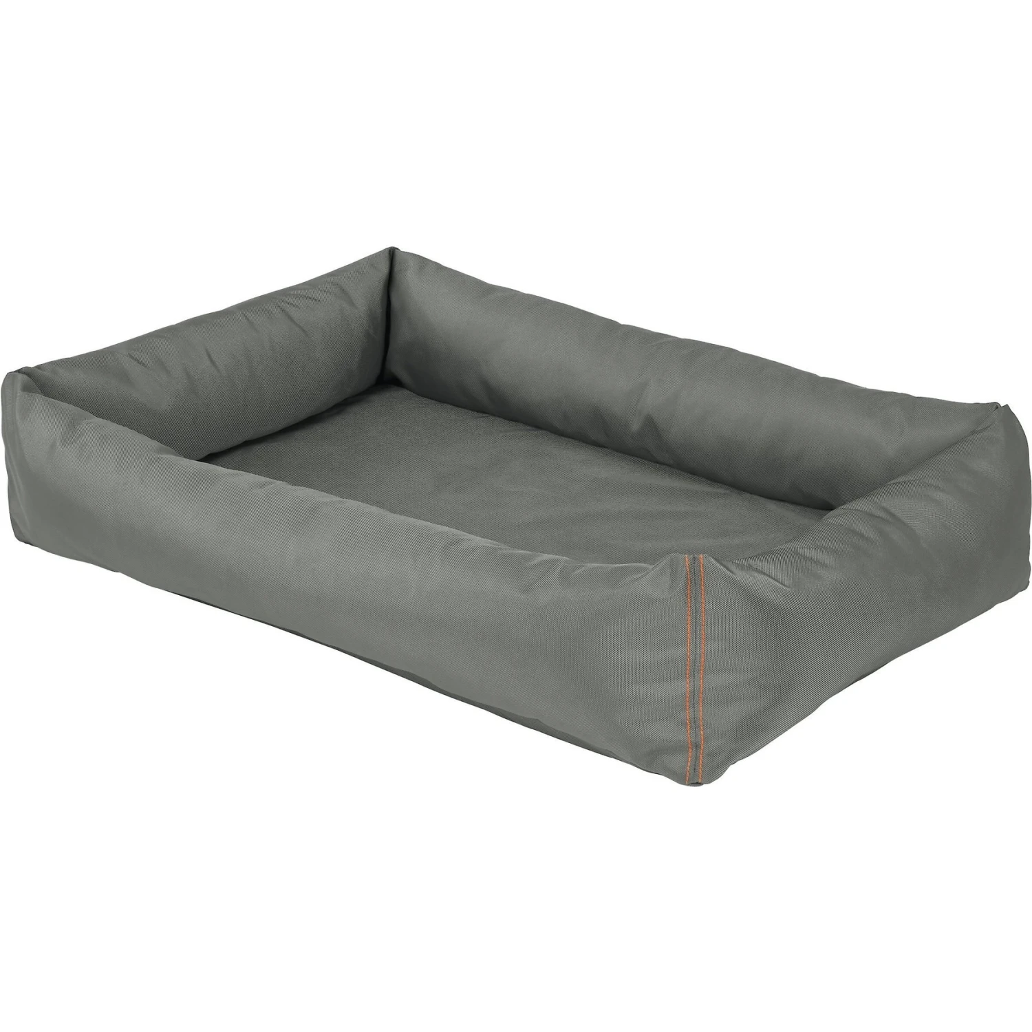 Frisco Rectangular Bolster Dog Bed W/Removable Cover, Dark Gray 4 Frisco Rectangular Bolster Dog Bed W/Removable Cover, Dark Gray - Image 2