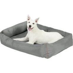 Frisco Rectangular Bolster Dog Bed W/Removable Cover, Dark Gray 10 Frisco Rectangular Bolster Dog Bed W/Removable Cover, Dark Gray -Frisco 144865 PT4. AC SS1800 V1578443251