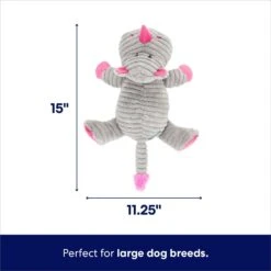 Frisco Rhino Corduroy Plush Squeaky Dog Toy 9 Frisco Rhino Corduroy Plush Squeaky Dog Toy -Frisco 152828 PT1. AC SS1800 V1695671089