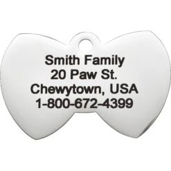 Frisco Stainless Steel Personalized Dog & Cat ID Tag, Bow Tie -Frisco 152997 PT3. AC SS1800 V1548964672
