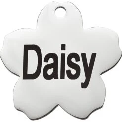 Frisco Stainless Steel Personalized Dog & Cat ID Tag, Flower -Frisco 153002 PT2. AC SS1800 V1548964685