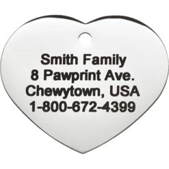 Frisco Personalized Dog & Cat ID Tag, Heart -Frisco 153006 PT3. AC SS1800 V1548964752