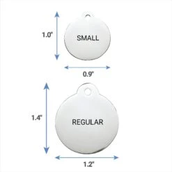 Frisco Personalized Dog & Cat Tag, Round -Frisco 153015 PT6. AC SS1800 V1541090222