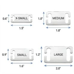 Frisco Stainless Steel Slide-On Personalized Dog & Cat Tag, Open Design -Frisco 153050 PT5. AC SS1800 V1644016281
