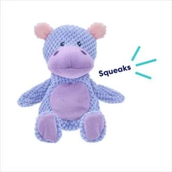 Frisco Hippo Textured Plush Squeaky Dog Toy -Frisco 174697 PT2. AC SS1800 V1695659158
