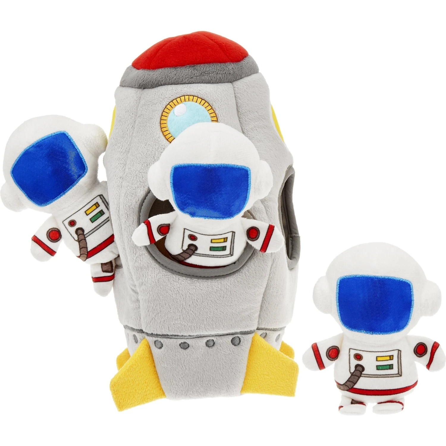 Frisco Rocket Ship Hide & Seek Puzzle Plush Squeaky Dog Toy 3 Frisco Rocket Ship Hide & Seek Puzzle Plush Squeaky Dog Toy