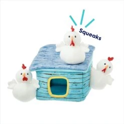 Frisco Chicken Coop Hide & Seek Puzzle Plush Squeaky Dog Toy -Frisco 174755 PT3. AC SS1800 V1691783971