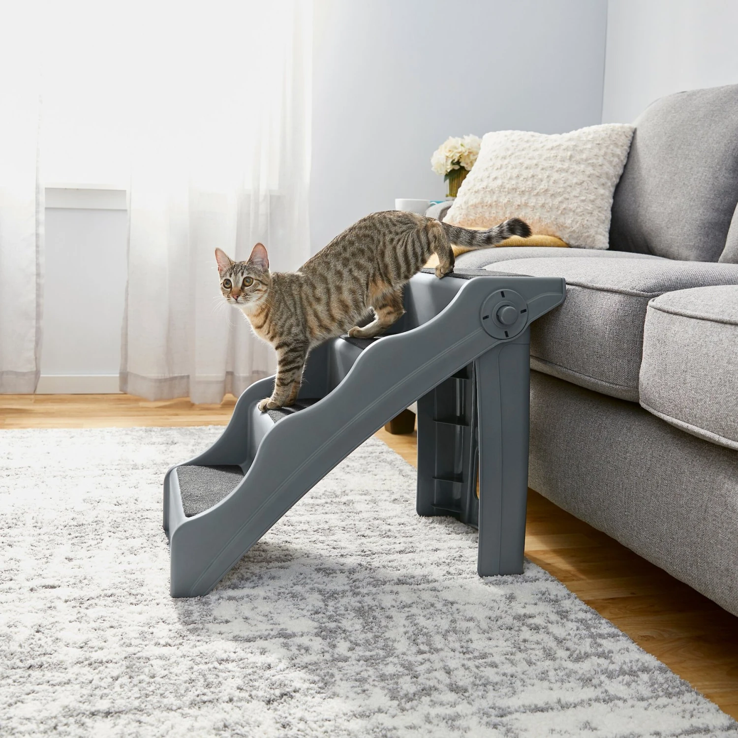 Frisco Foldable Nonslip Cat & Dog Stairs 5 Frisco Foldable Nonslip Cat & Dog Stairs - Image 3