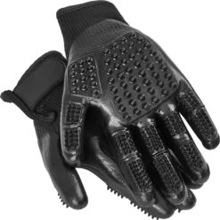 Frisco Dog & Cat Deshedding & Grooming Gloves, Black