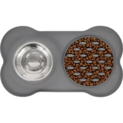 Frisco Silicone Slow Feeder Mat With Stainless Steel Bowl 13 Frisco Silicone Slow Feeder Mat With Stainless Steel Bowl -Frisco 215983 PT4. AC SS1800 V1591020085