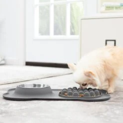 Frisco Silicone Slow Feeder Mat With Stainless Steel Bowl 15 Frisco Silicone Slow Feeder Mat With Stainless Steel Bowl -Frisco 215983 PT6. AC SS1800 V1605666801