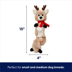 Frisco Holiday Reindeer Bungee Plush Squeaky Dog Toy 8 Frisco Holiday Reindeer Bungee Plush Squeaky Dog Toy -Frisco 228555 PT1. AC SS1800 V1695043874