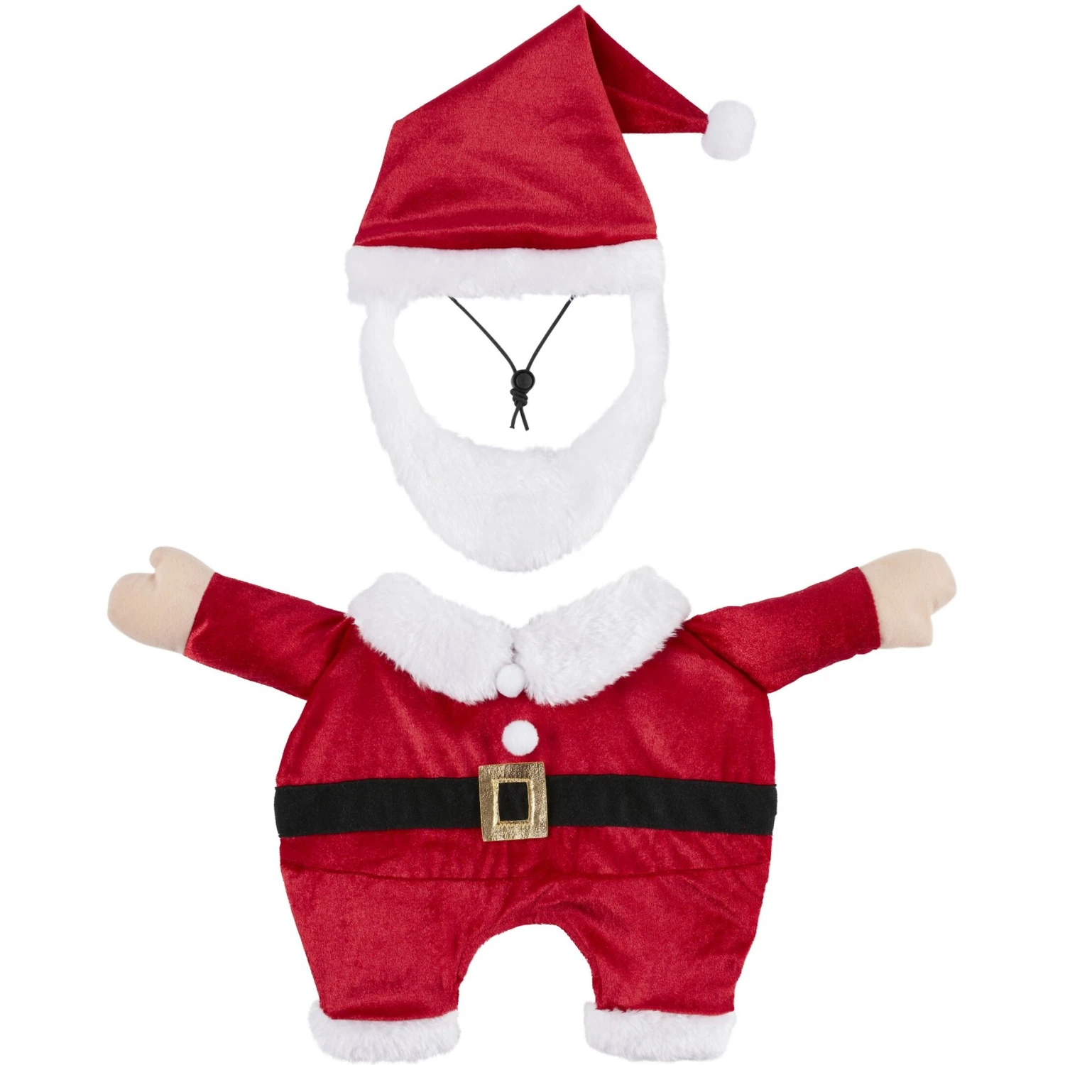 Frisco Front Walking Santa Dog & Cat Costume, 1 Count 6 Frisco Front Walking Santa Dog & Cat Costume, 1 Count - Image 4