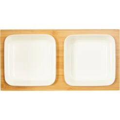 Frisco Square Melamine Dog & Cat Bowl Set With Bamboo Stand 11 Frisco Square Melamine Dog & Cat Bowl Set With Bamboo Stand -Frisco 232076 PT2. AC SS1800 V1605110607