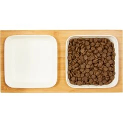 Frisco Square Melamine Dog & Cat Bowl Set With Bamboo Stand 12 Frisco Square Melamine Dog & Cat Bowl Set With Bamboo Stand -Frisco 232076 PT3. AC SS1800 V1605145031