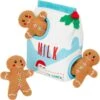 Frisco Holiday Milk & Gingerbread Cookies Hide & Seek Puzzle Plush Squeaky Dog Toy -Frisco 233262 MAIN. AC SS1800 V1694814415