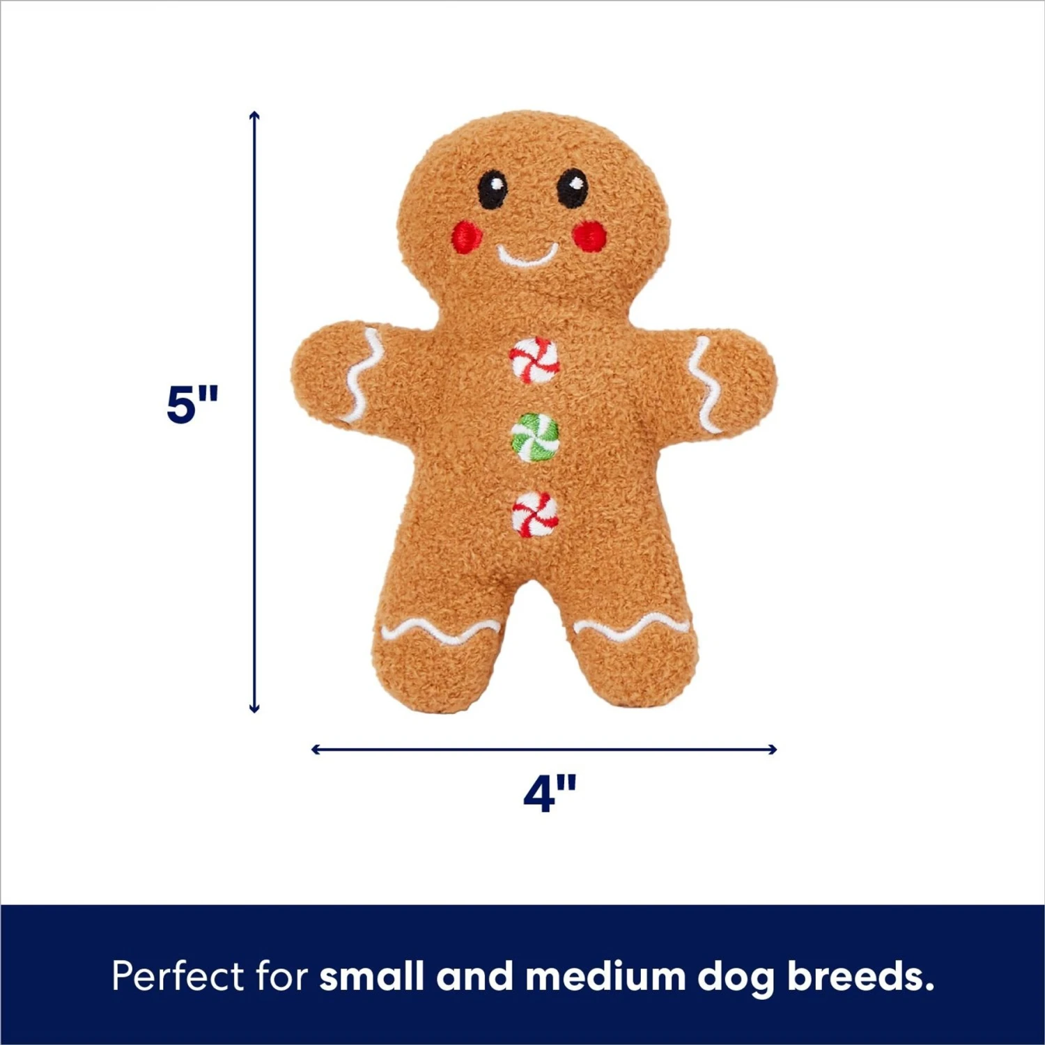 Frisco Holiday Milk & Gingerbread Cookies Hide & Seek Puzzle Plush Squeaky Dog Toy 4 Frisco Holiday Milk & Gingerbread Cookies Hide & Seek Puzzle Plush Squeaky Dog Toy - Image 3
