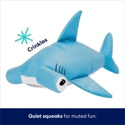 Frisco Hammerhead Shark Ballistic Nylon Plush Squeaky Dog Toy -Frisco 233593 PT2. AC SS1800 V1695748354