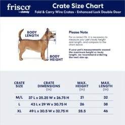 Frisco Heavy Duty Enhanced Lock Double Door Fold & Carry Wire Dog Crate & Mat Kit -Frisco 233736 PT2. AC SS1800 V1667228087