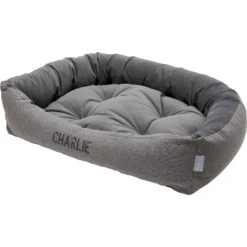 Frisco Rectangular Personalized Bolster Dog Bed W/Removable Cover -Frisco 234946 PT2. AC SS1800 V1600211767