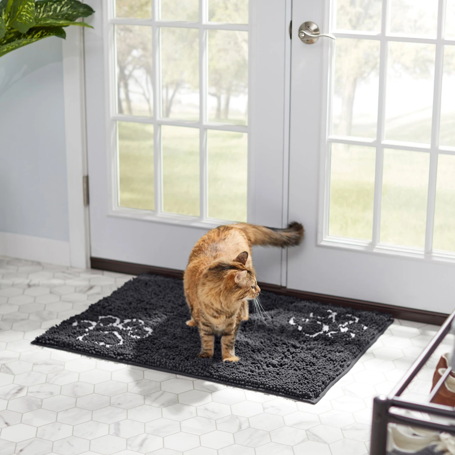 Frisco Microfiber Chenille Paw Print Doormat 6 Frisco Microfiber Chenille Paw Print Doormat - Image 4