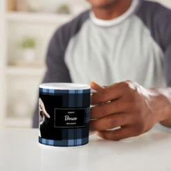 Frisco Plaid Personalized Coffee Mug -Frisco 249335 PT3. AC SS1800 V1608353250