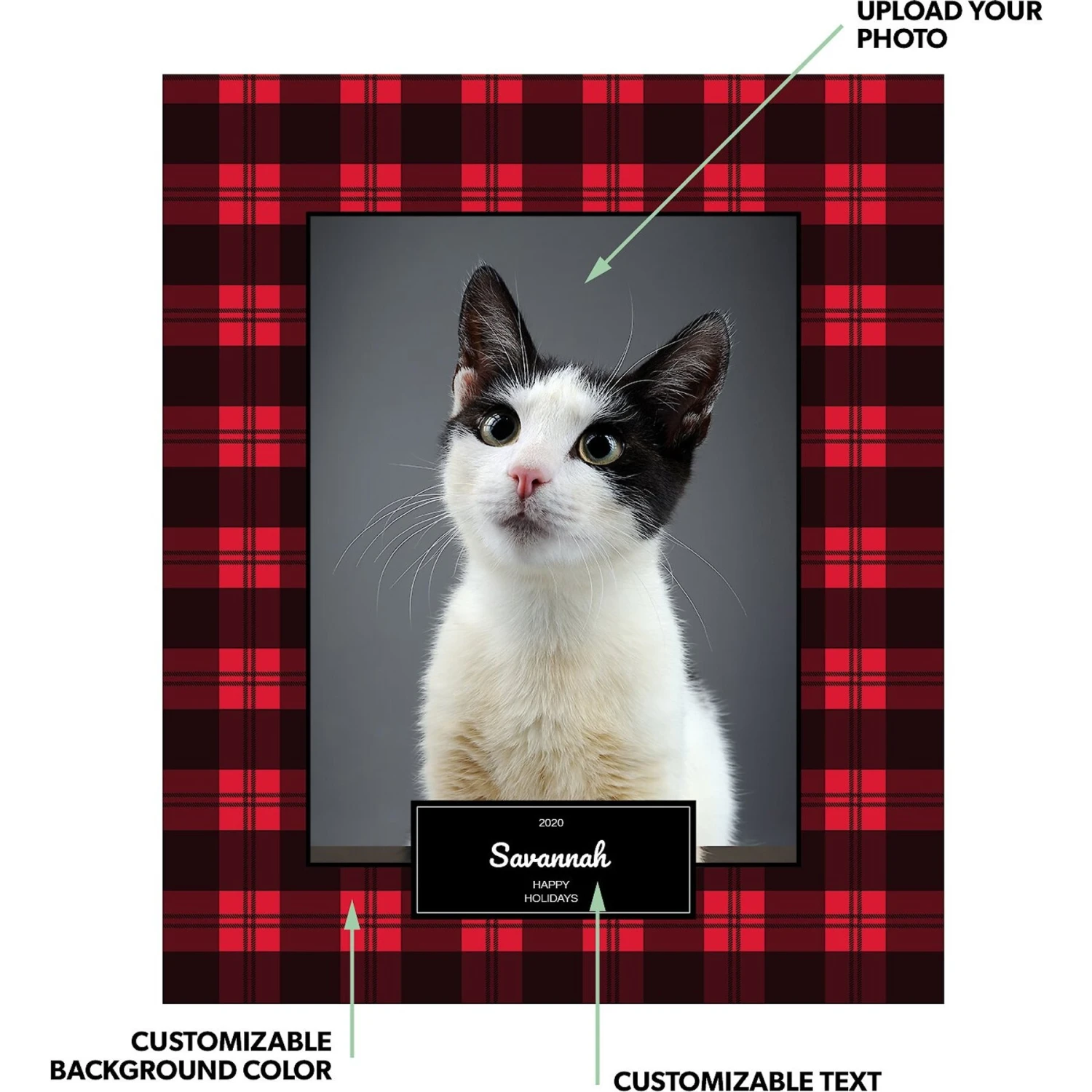 Frisco Plaid Sherpa Fleece Personalized Blanket 4 Frisco Plaid Sherpa Fleece Personalized Blanket - Image 2