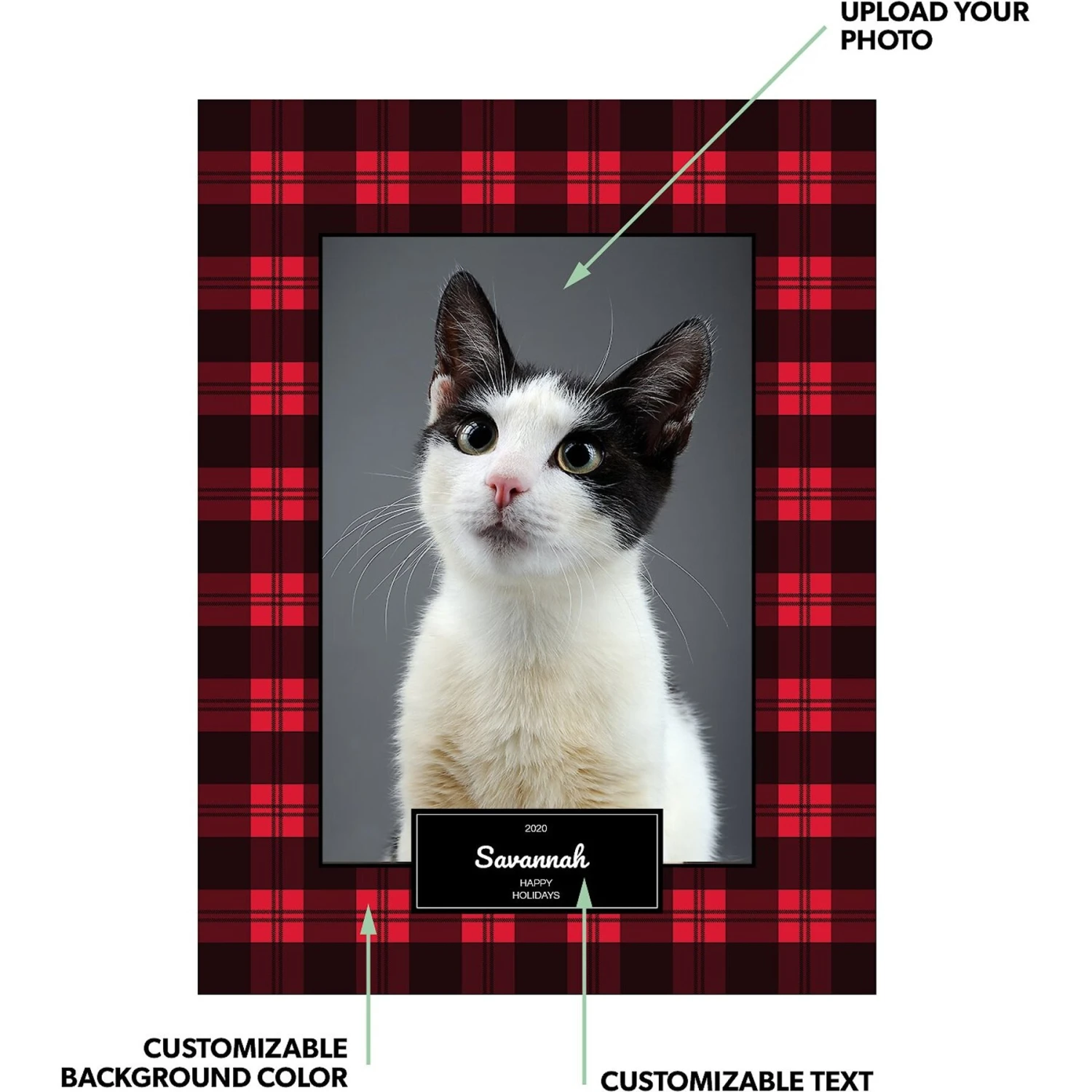 Frisco Plaid Sherpa Fleece Personalized Blanket, 60" X 80" 4 Frisco Plaid Sherpa Fleece Personalized Blanket, 60" X 80" - Image 2