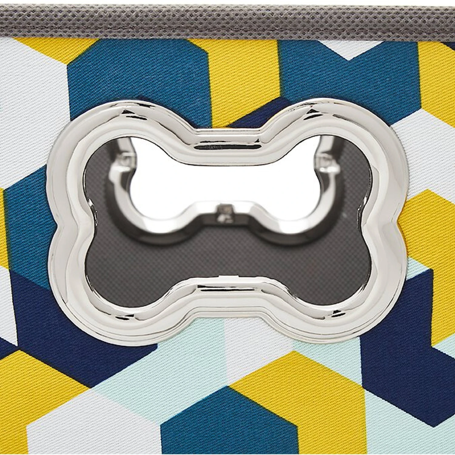 Frisco Rectangle Collapsible Pet Toy Storage Bin, Yellow Geometric 7 Frisco Rectangle Collapsible Pet Toy Storage Bin, Yellow Geometric - Image 5