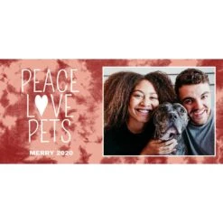 Frisco Double Walled "Peace Love Pets" Personalized Tumbler, 30-oz Cup -Frisco 250747 PT2. AC SS1800 V1606680446