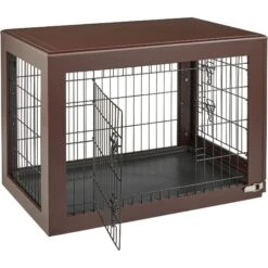 Frisco Double Door Furniture Style Dog Crate, Brown -Frisco 253033 PT5. AC SS1800 V1617037698