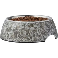 Frisco Black Marble Design Stainless Steel Dog & Cat Bowl -Frisco 253048 PT3. AC SS1800 V1616526484