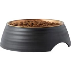 Frisco Matte Black Design Light Copper Stainless Steel Dog & Cat Bowl -Frisco 253051 PT3. AC SS1800 V1616526482