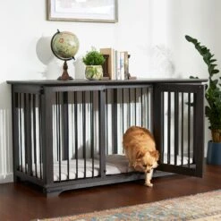 Frisco "Broadway" Dog Crate Credenza & Mat Kit