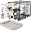 Frisco Fold & Carry Double Door Collapsible Wire Dog Crate & Frisco Gray Basket Weave Dog Crate Mat 2 Frisco Fold & Carry Double Door Collapsible Wire Dog Crate & Frisco Gray Basket Weave Dog Crate Mat -Frisco 255477 MAIN. AC SS1800 V1604096520