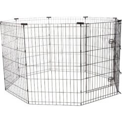 Frisco Heavy Duty Fold & Carry Double Door Collapsible Wire Dog Crate & Frisco Wire Dog & Small Pet Exercise Pen With Step-Through Door -Frisco 255537 PT3. AC SS1800 V1603646527