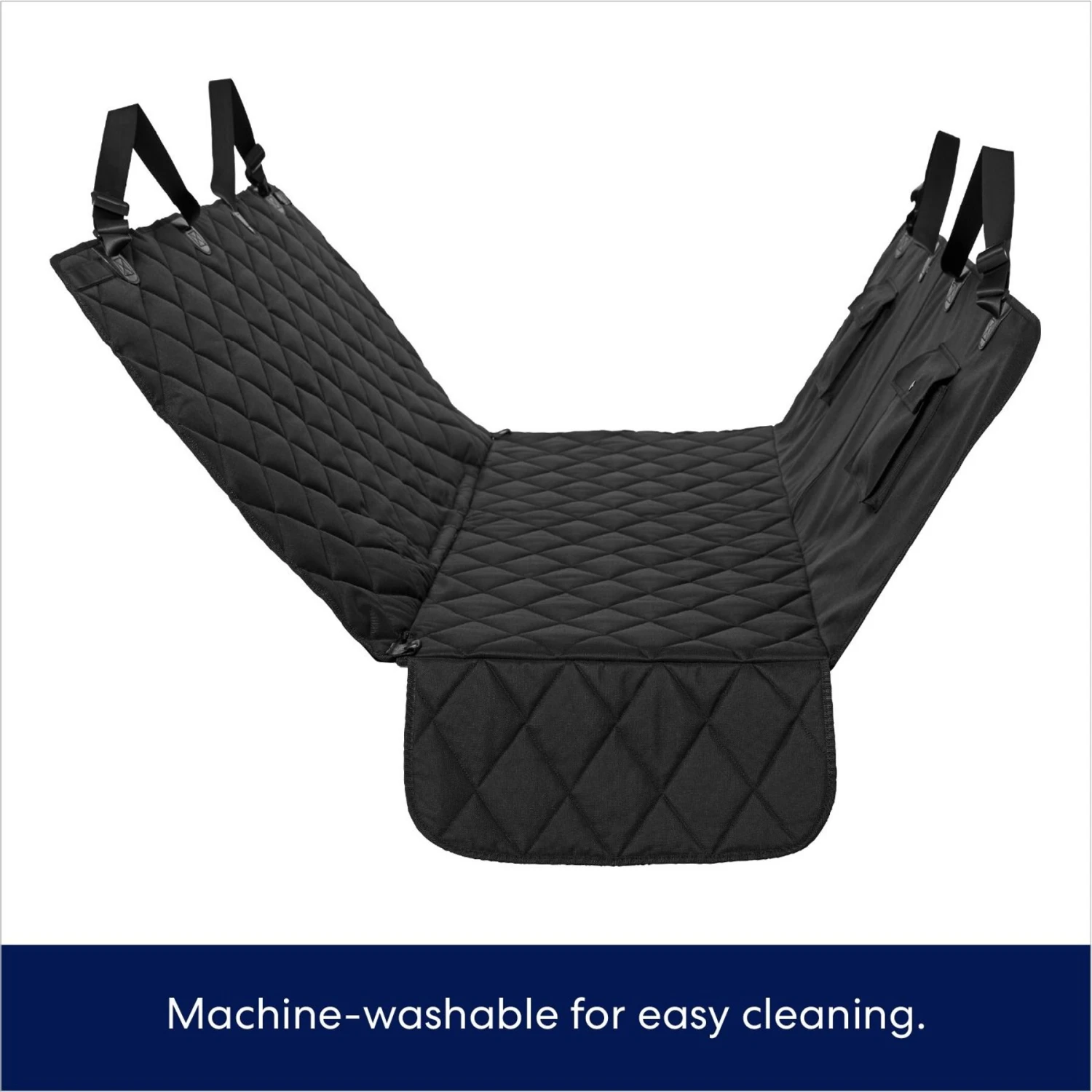 Frisco Premium Quilted Water Resistant Hammock Car Seat Cover With Seatbelt Tether & Travel Bag 5 Frisco Premium Quilted Water Resistant Hammock Car Seat Cover With Seatbelt Tether & Travel Bag - Image 3