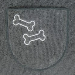 Frisco Embroidered Pawprint Microfiber Dog Bath Cape Towel -Frisco 269038 PT4. AC SS1800 V1624454577