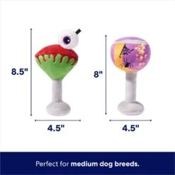 Frisco Halloween Cocktail Plush Squeaky Dog Toy -Frisco 270361 PT1. AC SS1800 V1689878557
