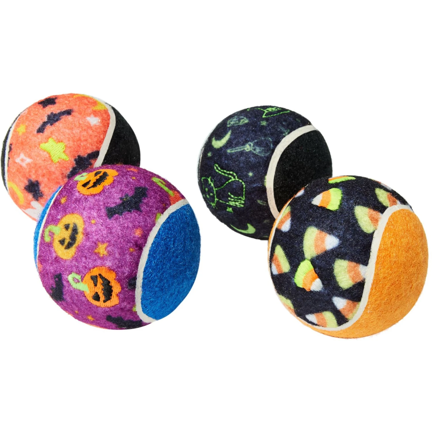 Frisco Halloween Glow In The Dark Fetch Squeaky Tennis Ball Dog Toy 2 Frisco Halloween Glow In The Dark Fetch Squeaky Tennis Ball Dog Toy