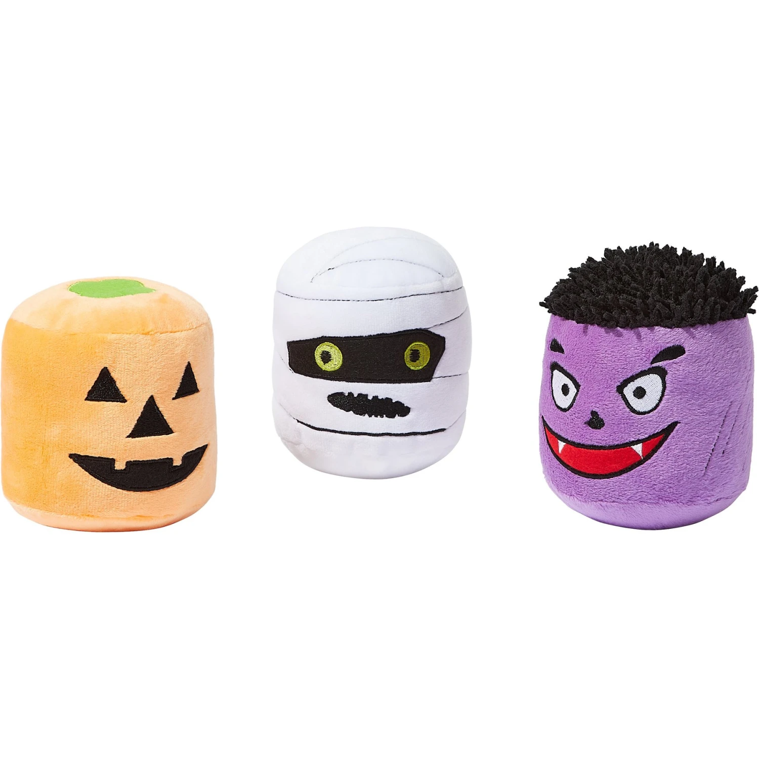 Frisco Halloween Haunted Friends Plush Squeaky Dog Toy, 3 Count 3 Frisco Halloween Haunted Friends Plush Squeaky Dog Toy, 3 Count