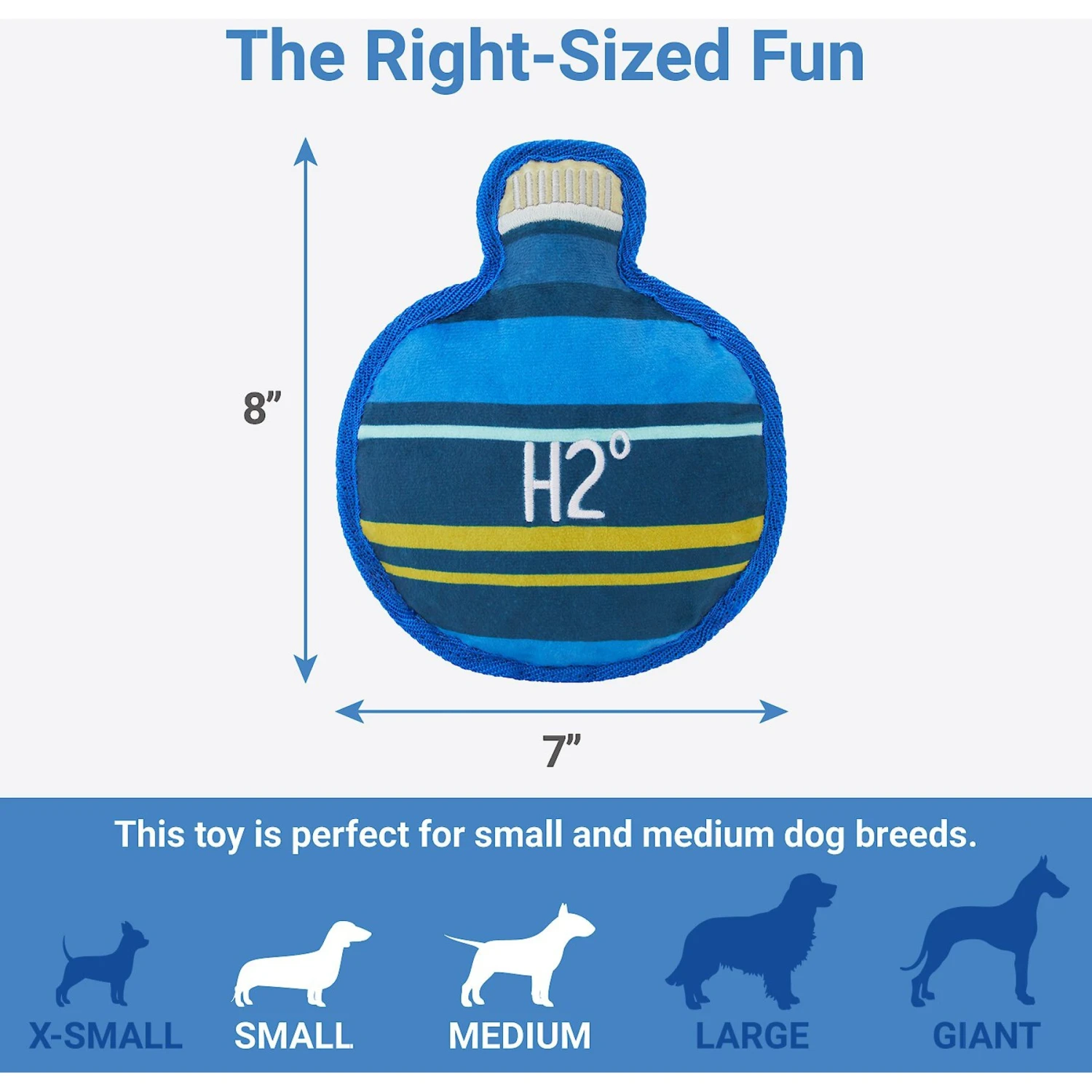 Frisco Camping Canteen Plush With Rope Squeaky Dog Toy 4 Frisco Camping Canteen Plush With Rope Squeaky Dog Toy - Image 2