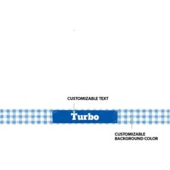 Frisco Personalized Gingham Plaid Dog Bowl -Frisco 278926 PT1. AC SS1800 V1629146207