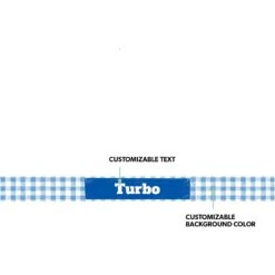 Frisco Personalized Gingham Plaid Small Dog & Cat Bowl -Frisco 278928 PT1. AC SS1800 V1629145912