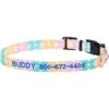 Frisco Pastel Tie Dye Polyester Personalized Dog Collar -Frisco 280770 MAIN. AC SS1800 V1621274847