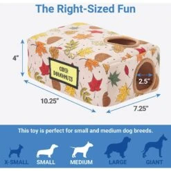 Frisco Fall Box Of Donuts Hide & Seek Puzzle Plush Squeaky Dog Toy -Frisco 285639 PT1. AC SS1800 V1636990889