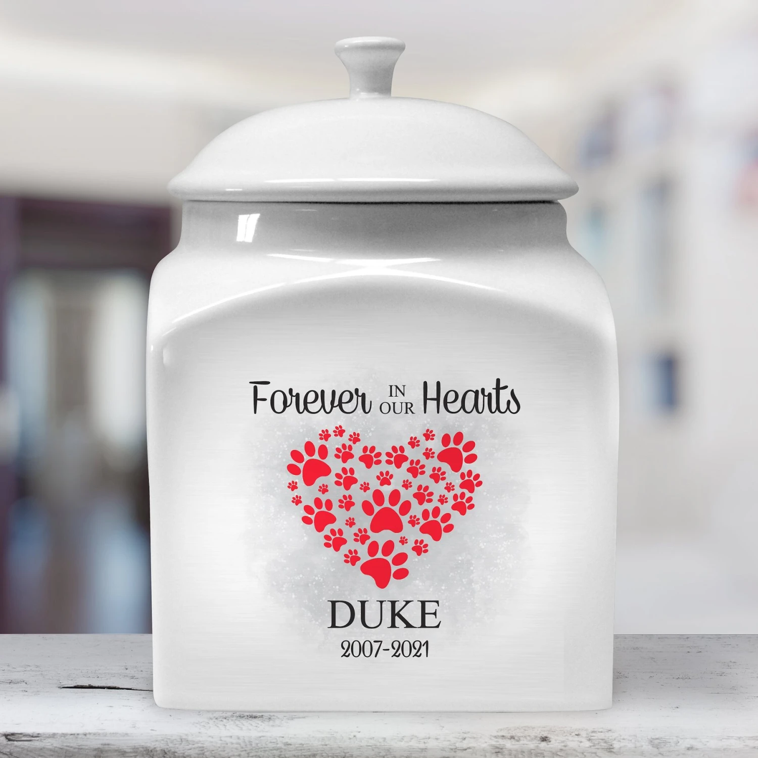 Frisco "Forever In Our Hearts" Hearts Personalized Urn 4 Frisco "Forever In Our Hearts" Hearts Personalized Urn - Image 2