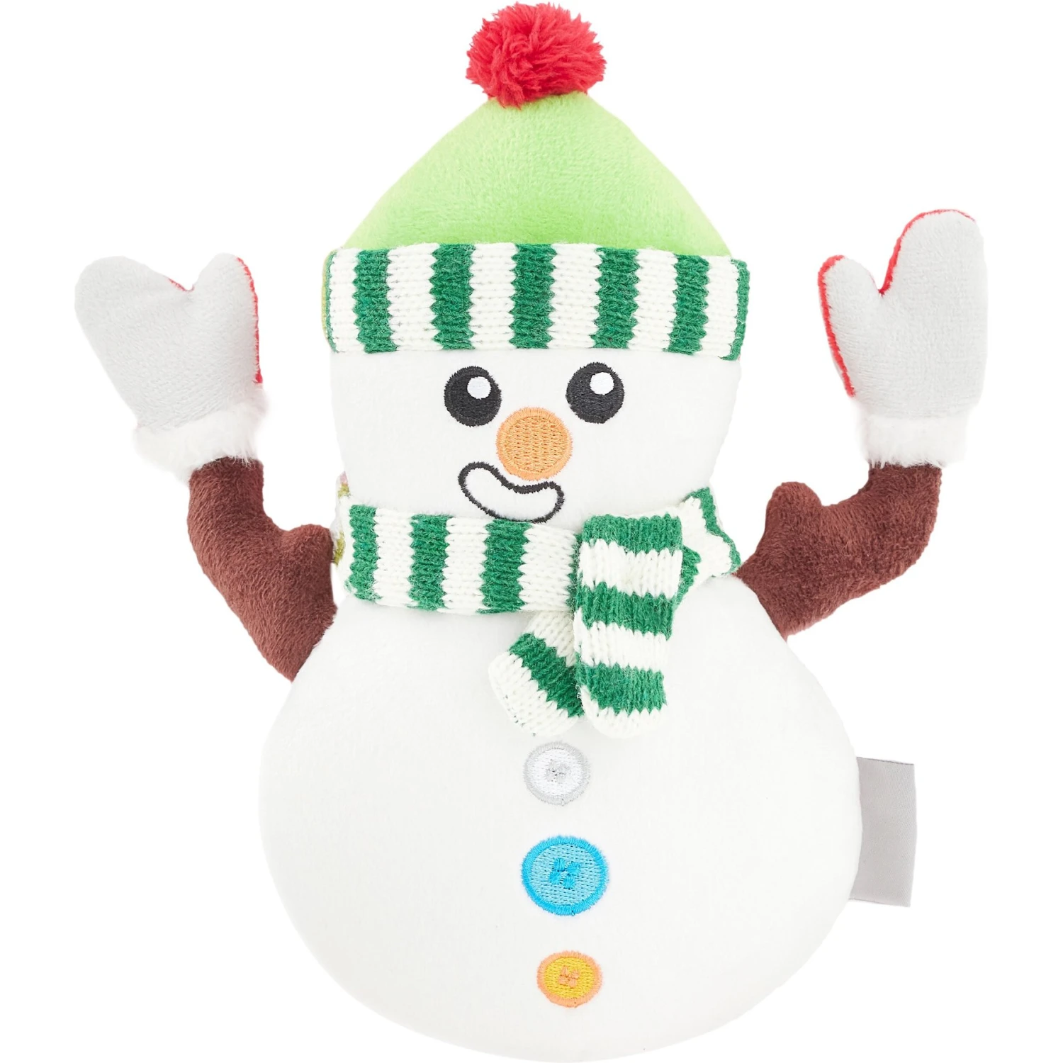 Frisco Holiday Naughty Or Nice Snowman Reversible Plush Squeaky Dog Toy 3 Frisco Holiday Naughty Or Nice Snowman Reversible Plush Squeaky Dog Toy